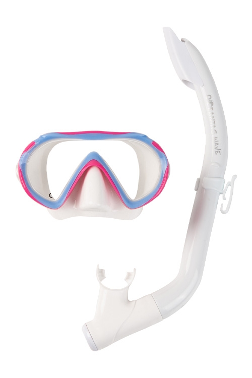 [19509]  키즈 스노클링 세트 NEW 웨이브 라즈베리(밴드 스트랩)