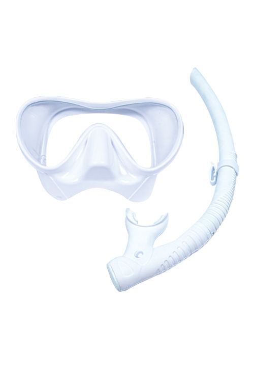 [21765] 오션테그 스노클링 세트 일루 화이트