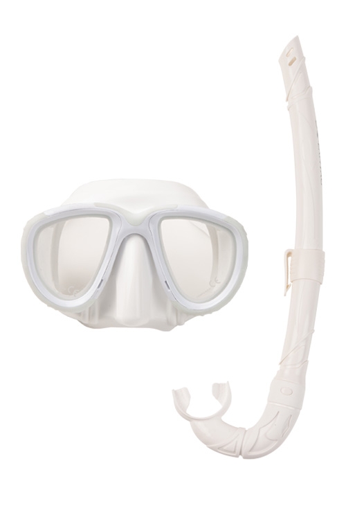[21783] 오션테그 NEW 프리마스크 스노클 세트 White