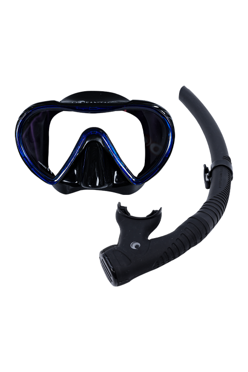 [21788] 오션테그 스노클링 세트 씨몬 블루
