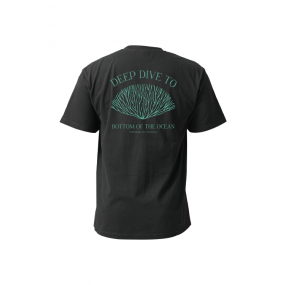 [21819] 오션테그 14수 반팔 티셔츠 코튼 숏 슬리브 블랙 Coral reef Green