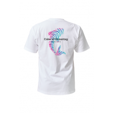 [21824] 오션테그 14수 반팔 티셔츠 코튼 숏 슬리브 화이트 Pink Fish