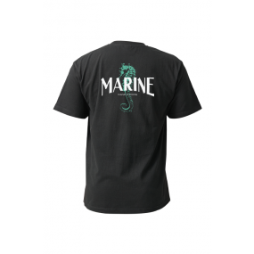 [21835] 오션테그 14수 반팔 티셔츠 코튼 숏 슬리브 블랙 Marine