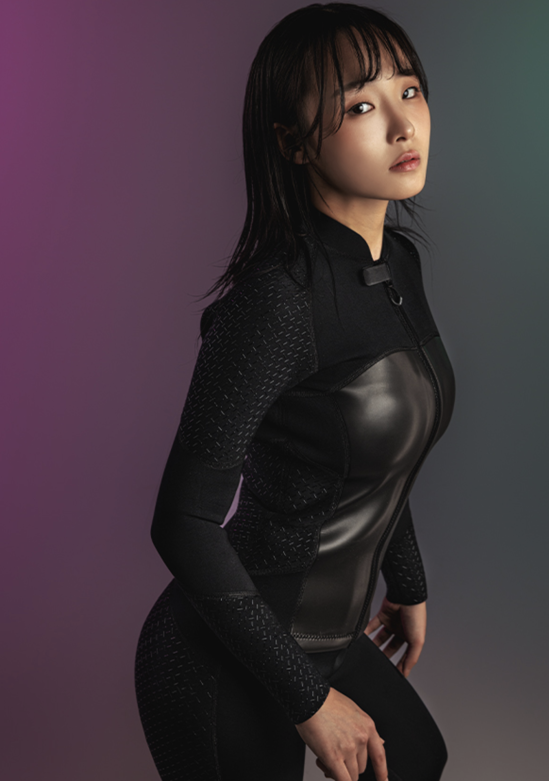 [22056] 아쿠아즈 2mm/3mm 실리콘 투피스 여성 SILICON Woman’s Two-piece