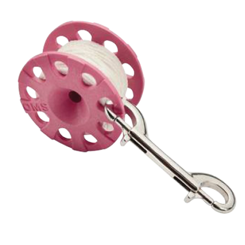 [13533] OMS 스풀 23m 핑크 (더블 엔드 스냅 포함) OMS