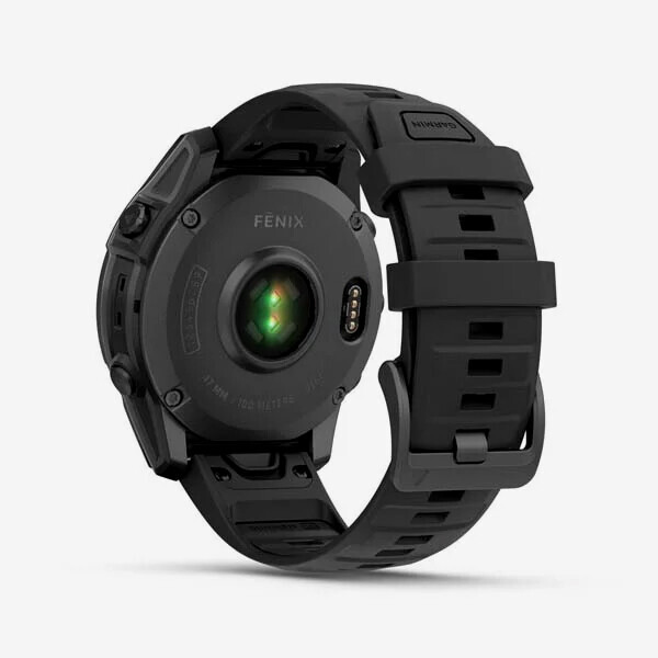 [19184] 가민 Fenix E 47mm, AMOLED, GPS 프리미엄 아웃도어 스마트워치, Slate Gray Silicone Band