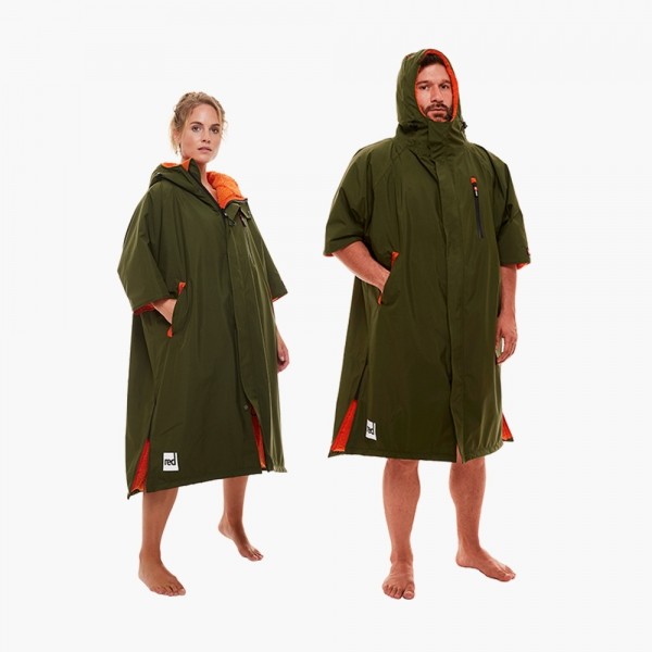 [20313] 숏슬리브 프로 체인지 로브 에보 파커 그린 남여공용, Short Sleeve Pro Change Robe EVO - Parker Green Unisex